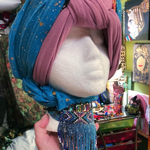 Custom One of a Kind Turban Bundle: Headwear, Scarves, Accessories main image 12